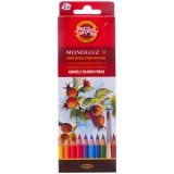Карандаши акварельные Koh-I-Noor "Mondeluz", 18цв., заточен., картон, европодвес