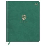 Дневник 1-11 кл. 48л. (твердый) BG "Глобус. Зеленый", иск. кожа, тиснение фольгой, ляссе