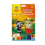 Карандаши цветные Мульти-Пульти "Енот в Испании", 36цв., трехгран., заточен., картон, европодвес