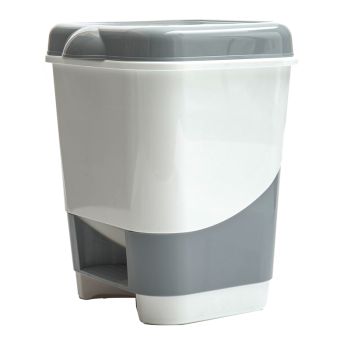 Ведро-контейнер для мусора (урна) OfficeClean, 20л, с педалью, пластик, серое Ведро-контейнер для мусора (урна) OfficeClean, 20л, с педалью, пластик, серое