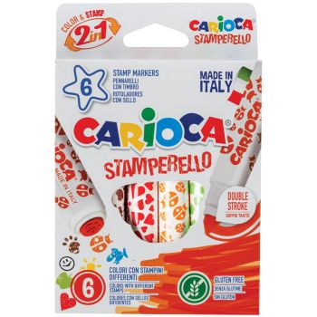 Фломастеры-штампы двусторонние Carioca Фломастеры-штампы двусторонние Carioca
