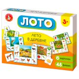 Игра настольная Лото Десятое королевство "Лето в деревне" (большое), картонная коробка
