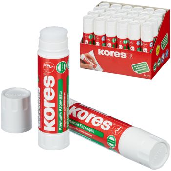 Клей-карандаш Kores, 20г, прозрачный, ПВП Клей-карандаш Kores, 20г, прозрачный, ПВП