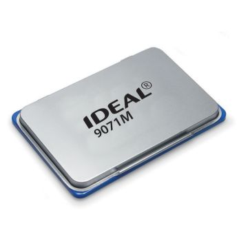 Штемпельная подушка Ideal, 90*56мм, синяя, металлическая (190092) Штемпельная подушка Ideal, 90*56мм, синяя, металлическая (190092)