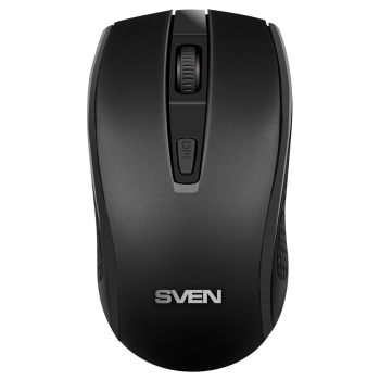 Мышь беспроводная Sven RX-220W, черный, 3btn+Roll Мышь беспроводная Sven RX-220W, черный, 3btn+Roll