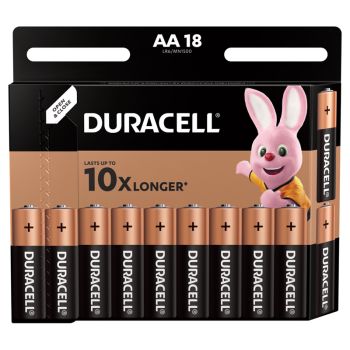Батарейка Duracell Basic AA (LR6) алкалиновая, 18BL Батарейка Duracell Basic AA (LR6) алкалиновая, 18BL