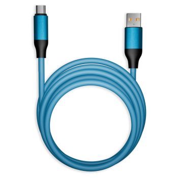 Кабель Smartbuy Bold, USB - Type-C, экстрапрочный, 3A output, оплетка TPE, 1м, синий Кабель Smartbuy Bold, USB - Type-C, экстрапрочный, 3A output, оплетка TPE, 1м, синий