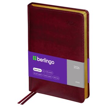 Ежедневник датированный 2026г., А5, 184л., кожзам, Berlingo Ежедневник датированный 2026г., А5, 184л., кожзам, Berlingo