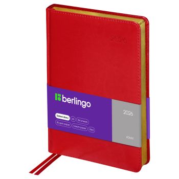 Ежедневник датированный 2026г., А5, 184л., кожзам, Berlingo Ежедневник датированный 2026г., А5, 184л., кожзам, Berlingo