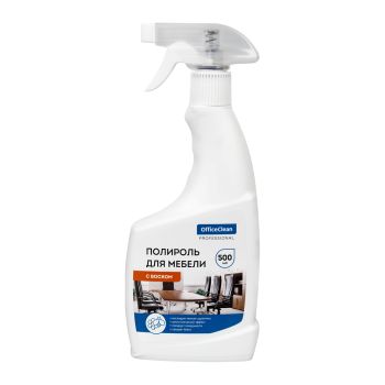 Полироль для мебели OfficeClean, спрей, с воском, 500мл Полироль для мебели OfficeClean, спрей, с воском, 500мл