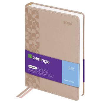 Ежедневник датированный 2026г., А5, 184л., кожзам, Berlingo Ежедневник датированный 2026г., А5, 184л., кожзам, Berlingo
