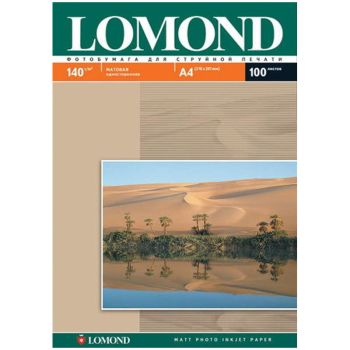 Фотобумага А4 для стр. принтеров Lomond, 140г/м2 (100л) матовая односторонняя Фотобумага А4 для стр. принтеров Lomond, 140г/м2 (100л) матовая односторонняя