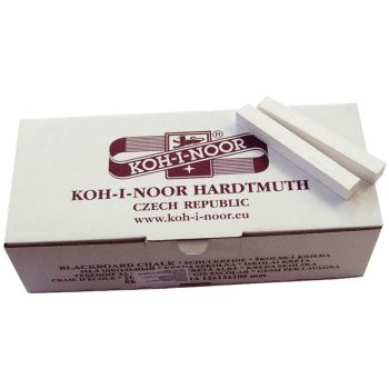 Мелки белые Koh-I-Noor, 100шт., квадратные, картонная коробка Мелки белые Koh-I-Noor, 100шт., квадратные, картонная коробка