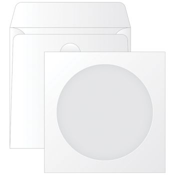 Конверт бумажный 125*125мм для CD, KurtStrip, с окном, декстрин Конверт бумажный 125*125мм для CD, KurtStrip, с окном, декстрин
