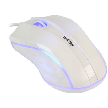 Мышь Smartbuy ONE 338, USB, с подсветкой, белый, 2btn+Roll Мышь Smartbuy ONE 338, USB, с подсветкой, белый, 2btn+Roll