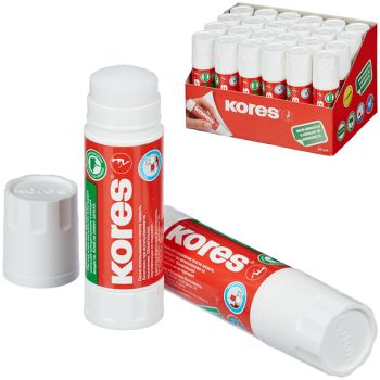 Клей-карандаш Kores, 15г, прозрачный, ПВП Клей-карандаш Kores, 15г, прозрачный, ПВП