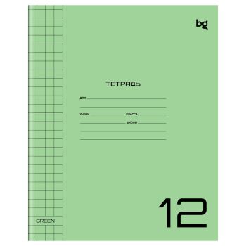 Тетрадь 12л., крупная клетка BG Тетрадь 12л., крупная клетка BG