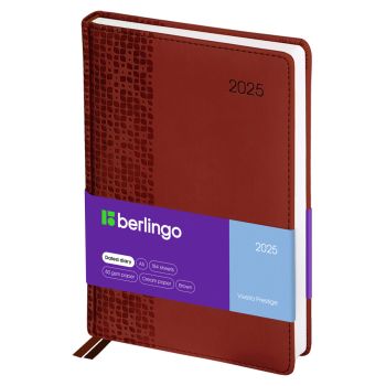 Ежедневник датированный 2025г., А5, 184л., кожзам, Berlingo Ежедневник датированный 2025г., А5, 184л., кожзам, Berlingo