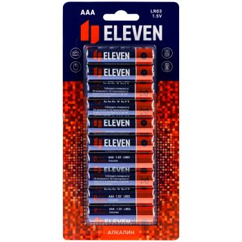 Батарейка Eleven AAA (LR03) алкалиновая, BC10 Батарейка Eleven AAA (LR03) алкалиновая, BC10