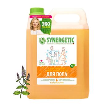 Средство для мытья полов Synergetic, канистра, 5л Средство для мытья полов Synergetic, канистра, 5л