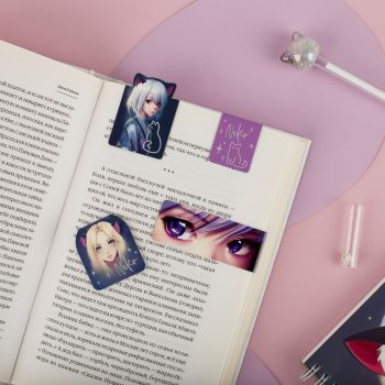 Закладки магнитные для книг, 4шт., MESHU Закладки магнитные для книг, 4шт., MESHU