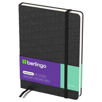 Ежедневник недатированный, А5, 160л., кожзам, Berlingo Ежедневник недатированный, А5, 160л., кожзам, Berlingo