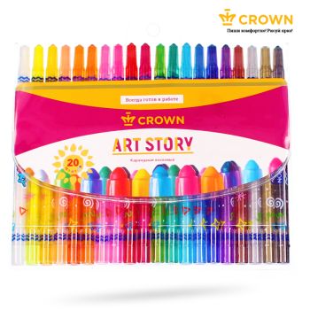 Карандаши восковые Crown Карандаши восковые Crown