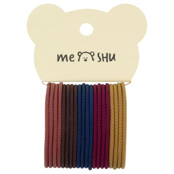 Резинки для волос MESHU, темные ассорти, 20шт., диаметр 4,5см, европодвес Резинки для волос MESHU, темные ассорти, 20шт., диаметр 4,5см, европодвес