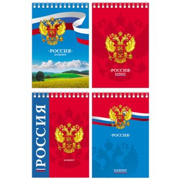 Блокнот А6 60л. на гребне BG Блокнот А6 60л. на гребне BG
