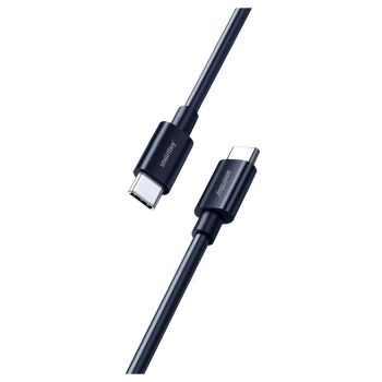Кабель Smartbuy S73, Type-C - Type-C, 6A, 60 вт output, 1м, черный Кабель Smartbuy S73, Type-C - Type-C, 6A, 60 вт output, 1м, черный