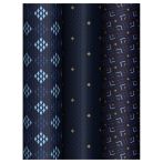 Упаковочная бумага глянц. 70*100см, MESHU "Strict pattern", 80 г/м2, ассорти, 3 дизайна