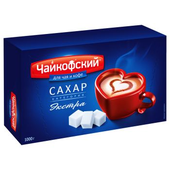 Сахар-рафинад Чайкофский, 1кг, картонная коробка Сахар-рафинад Чайкофский, 1кг, картонная коробка