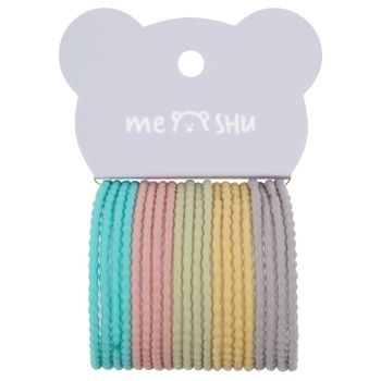 Резинки для волос MESHU, пастельные ассорти, 20шт., диаметр 4,5см, европодвес Резинки для волос MESHU, пастельные ассорти, 20шт., диаметр 4,5см, европодвес