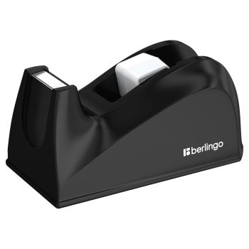 Диспенсер настольный Berlingo для канцелярской клейкой ленты, черный Диспенсер настольный Berlingo для канцелярской клейкой ленты, черный