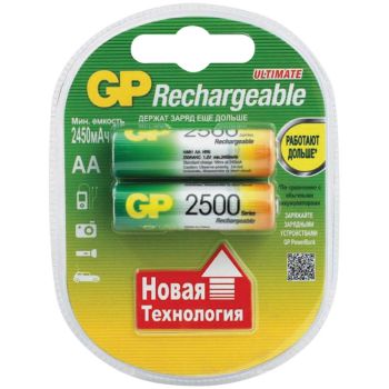 Аккумулятор GP AA (HR06) 2500mAh 2BL Аккумулятор GP AA (HR06) 2500mAh 2BL