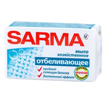 Мыло хозяйственное Sarma отбеливающее, пленка, 140г Мыло хозяйственное Sarma отбеливающее, пленка, 140г