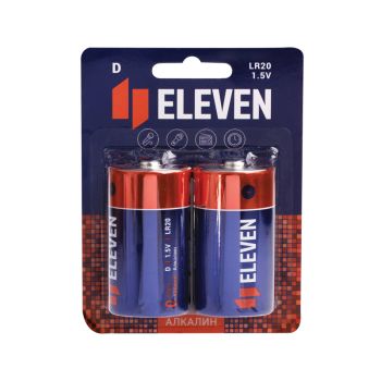 Батарейка Eleven D (LR20) алкалиновая, BC2 Батарейка Eleven D (LR20) алкалиновая, BC2